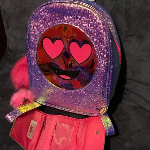 Justice Emoji Backpack & Wallet Set - Picture 2 of 3